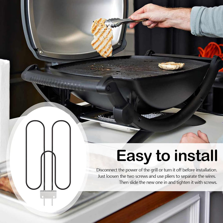 High-Power Stainless Steel Grill Heating Coil 2200W for Outdoor Electric BBQ – Zeythra