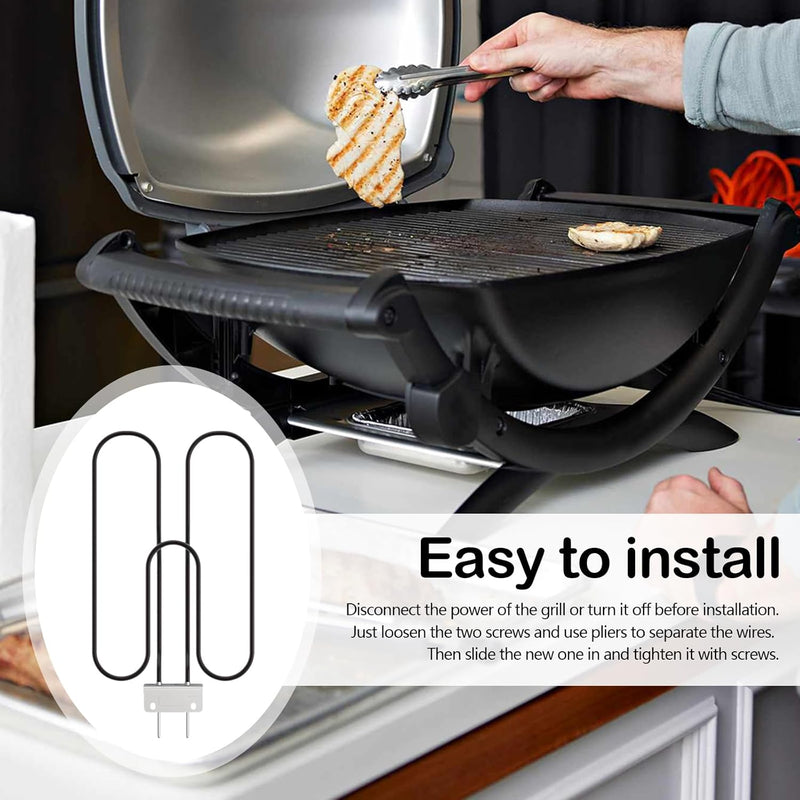 High-Power Stainless Steel Grill Heating Coil 2200W for Outdoor Electric BBQ – Zeythra