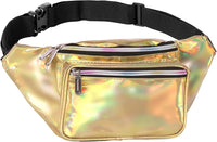 Holographic Bum Bag with Adjustable Strap – Unisex Waist & Festival Pack (1+1 FREE)