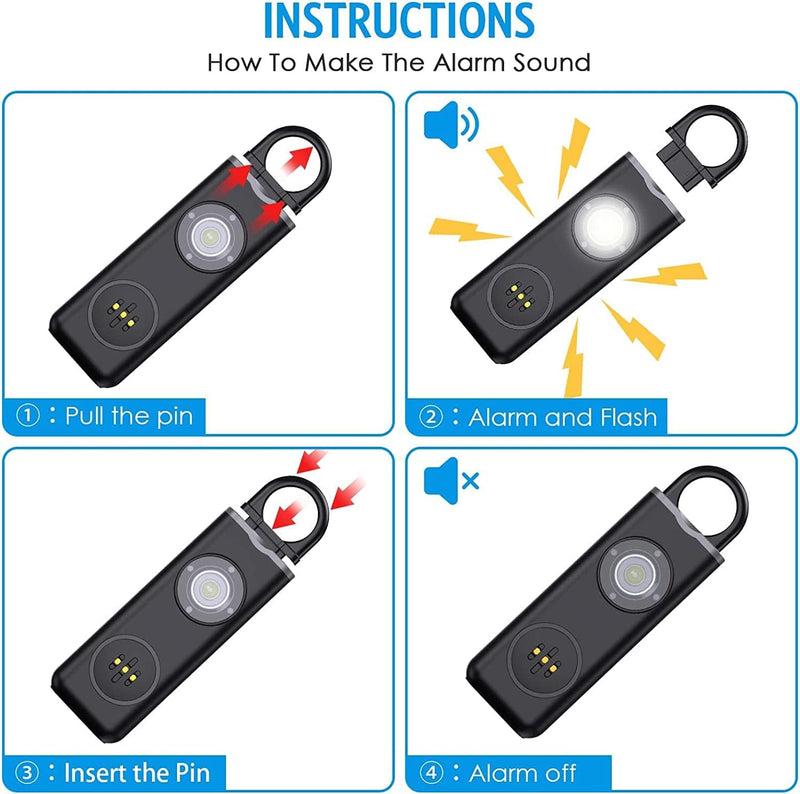 Personal Alarm Keychain 1+1 FREE – Veyora