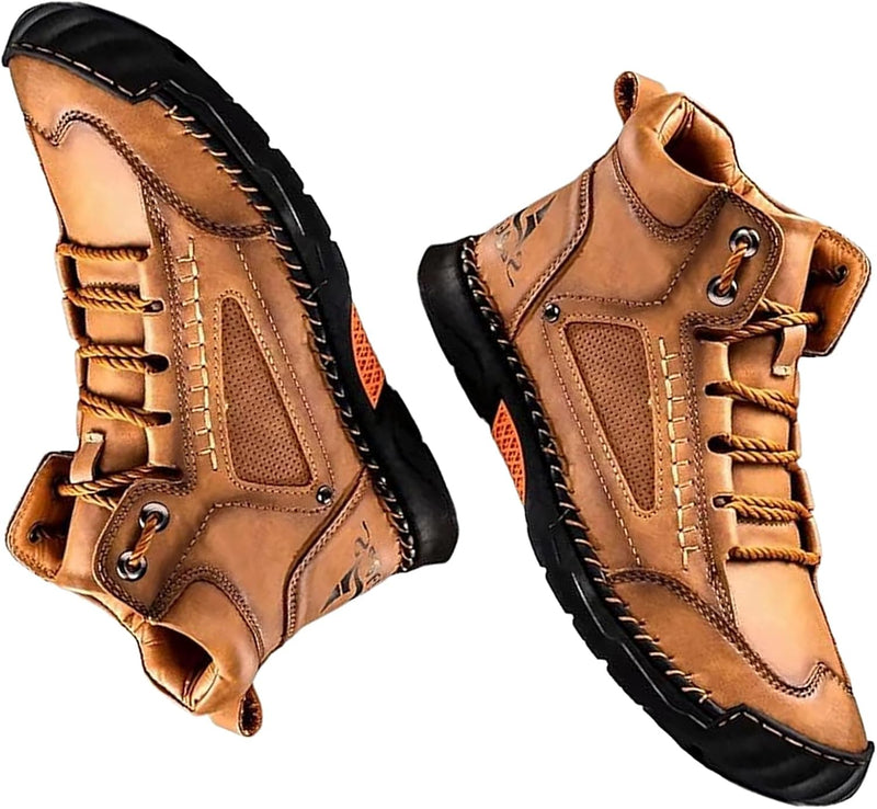 Handmade Waterproof Orthopedic Men’s Boots – Arch Support & Non-Slip Soles – Renvar