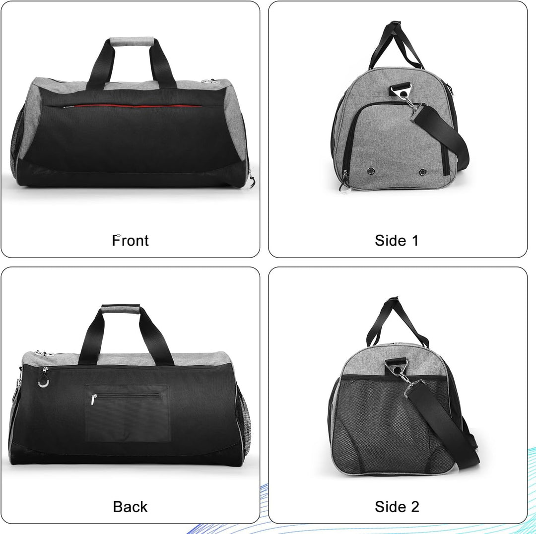Waterproof 30L Sports Duffel with Shoe Compartment & Wet Pocket – Unisex Gym & Travel Bag