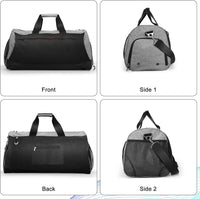 Waterproof 30L Sports Duffel with Shoe Compartment & Wet Pocket – Unisex Gym & Travel Bag