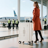 Airline-Approved 20" Carry-On Luggage with 3:7 Split & Triple-Layer PC Shell
