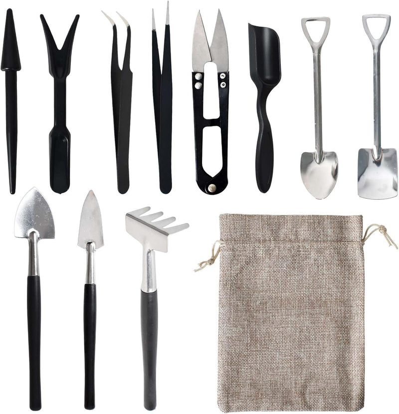 12-in-1 Succulent Tools Set with Storage Bag for Indoor Gardening