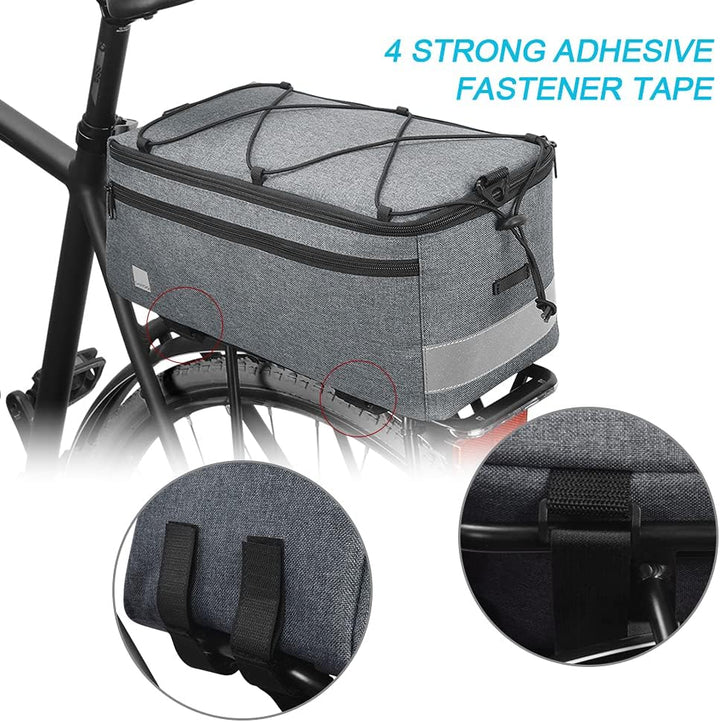 8L Insulated Bike Rear Trunk Cooler Bag with Shoulder Strap – Trevilo