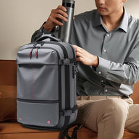 Air Vacuum Backpack – Expandable 60L Waterproof Travel Pack with Laptop Compartment – Trivora