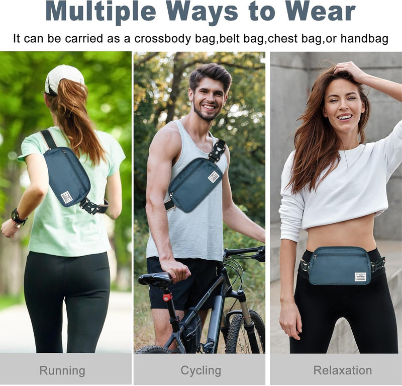 Lightweight Mini Crossbody Waist Bag with Adjustable Strap – Unisex Everyday Pack (1+1 FREE)