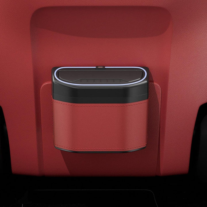 Smell-Proof Car Trash Can with Touch Light – Lurevo
