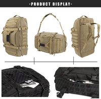 Waterproof Tactical Gym Duffel Backpack – 45L Multi-Use Travel & Sports Bag