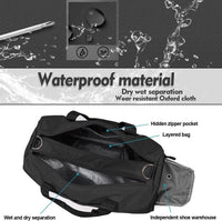 Compact Waterproof Gym Duffel with Shoe & Wet Pocket – Unisex Sports Travel Bag