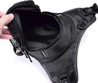Tactical Motorcycle Leg Bag with Waterproof EVA Shell & Expandable Storage