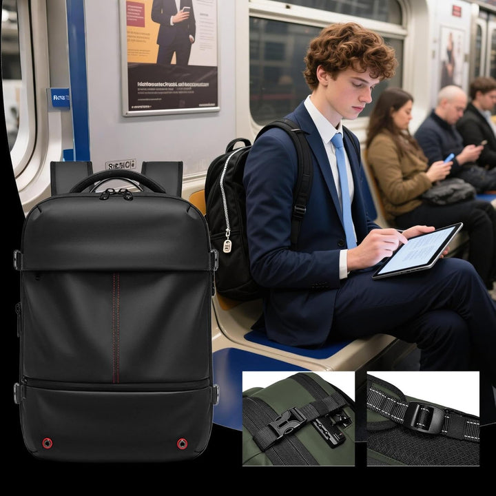 Expandable & Waterproof Travel Backpack with Vacuum Compression – Arvid