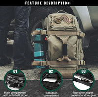 Waterproof Tactical Gym Duffel Backpack – 45L Multi-Use Travel & Sports Bag