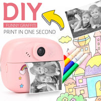 Instant Print Kids Camera with Dual Lens, HD Video and Creative Kit – Lymora