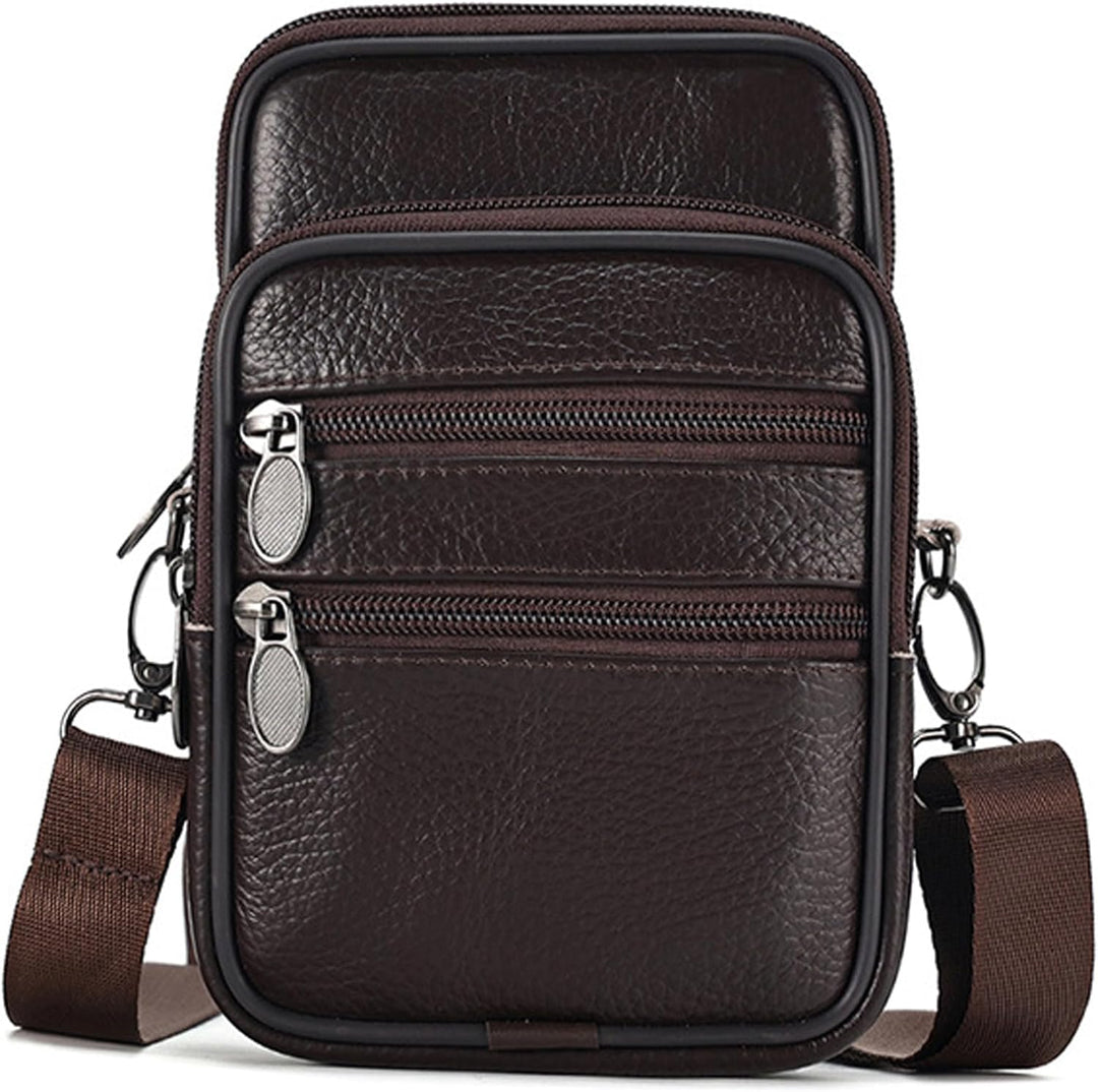 Genuine Leather Multi-Purpose Crossbody & Travel Waist Bag