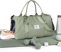 Waterproof Travel Duffel with Shoe Compartment & Wet Pocket – Unisex Gym Bag