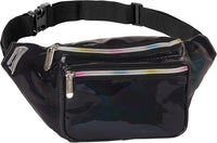 Holographic Bum Bag with Adjustable Strap – Unisex Waist & Festival Pack (1+1 FREE)