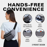 Holographic Bum Bag with Adjustable Strap – Unisex Waist & Festival Pack (1+1 FREE)