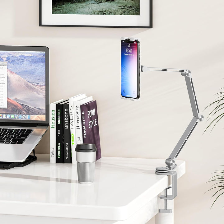 Adjustable Aluminum Tablet Desk Stand with 360° Rotation – Movaro