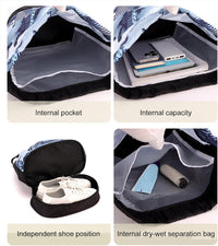 Portable Sports Duffle Bag with Shoe Compartment – Trivora
