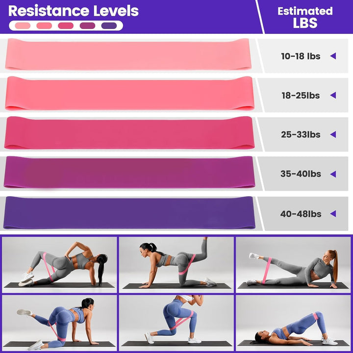 9PCS Home Pilates Kit with Ring, Ball, Bands & Non-Slip Socks