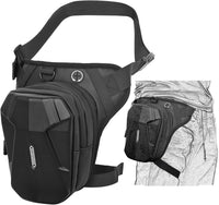 Tactical Motorcycle Leg Bag with Waterproof EVA Shell & Expandable Storage