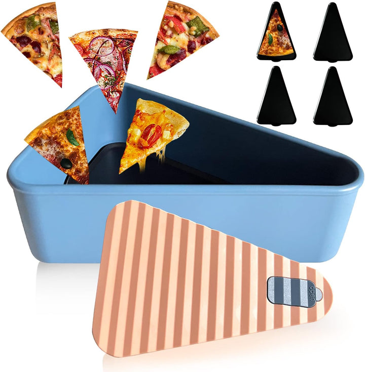 Reusable Pizza Storage Container with 2 Trays – SliceSafe (1+1 FREE)