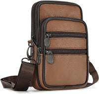 Genuine Leather Multi-Purpose Crossbody & Travel Waist Bag