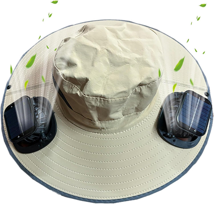 Solar Fan Cooling Hat with UV Protection – Solvoro