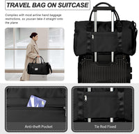Waterproof Travel Duffel with Shoe Compartment & Wet Pocket – Unisex Gym Bag