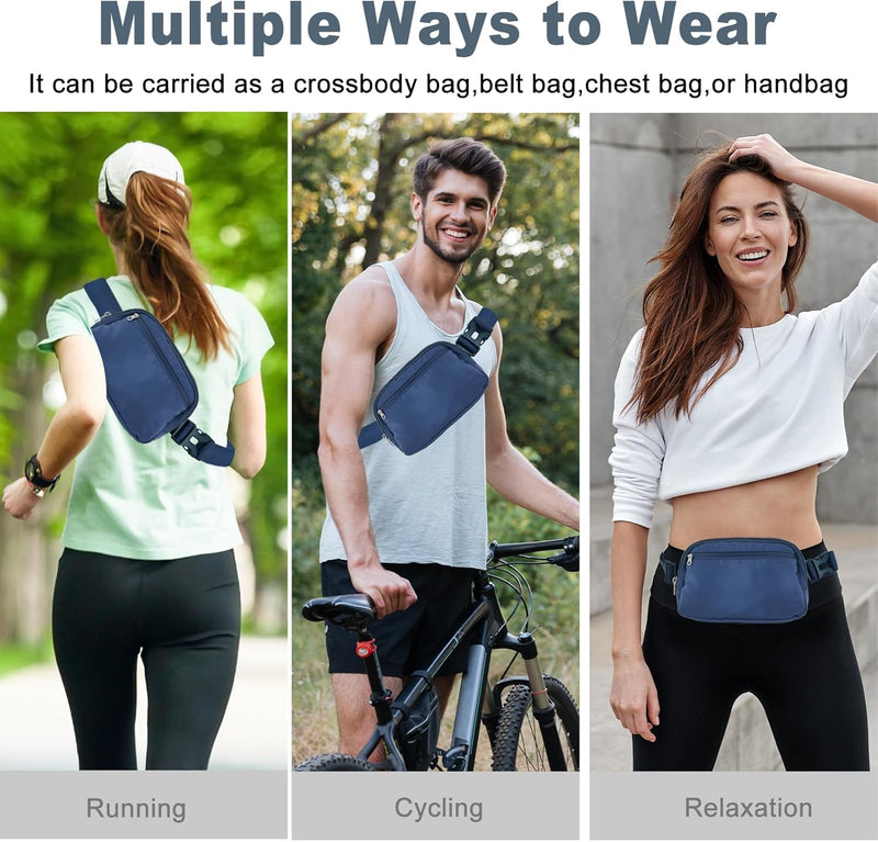 Lightweight Mini Crossbody Waist Bag with Adjustable Strap – Unisex Everyday Pack (1+1 FREE)