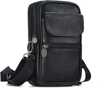 Genuine Leather Multi-Purpose Crossbody & Travel Waist Bag