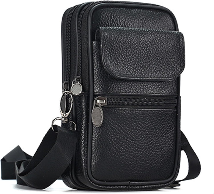 Genuine Leather Multi-Purpose Crossbody & Travel Waist Bag
