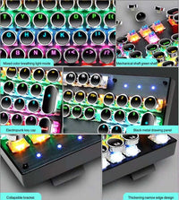 87-Key Mechanical Gaming Keyboard RGB Backlit Blue Switch