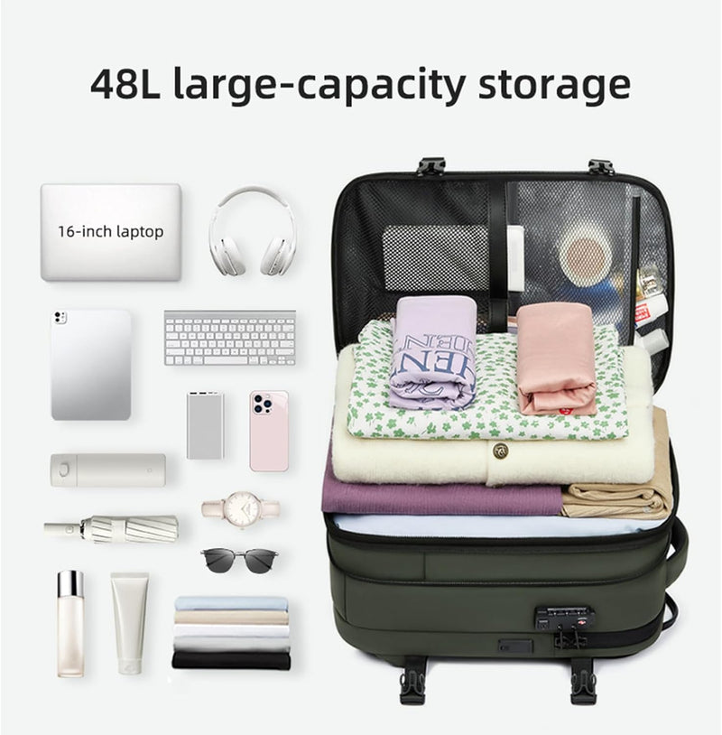Expandable & Waterproof Travel Backpack with Vacuum Compression – Arvid
