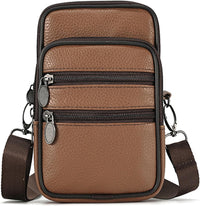Genuine Leather Multi-Purpose Crossbody & Travel Waist Bag