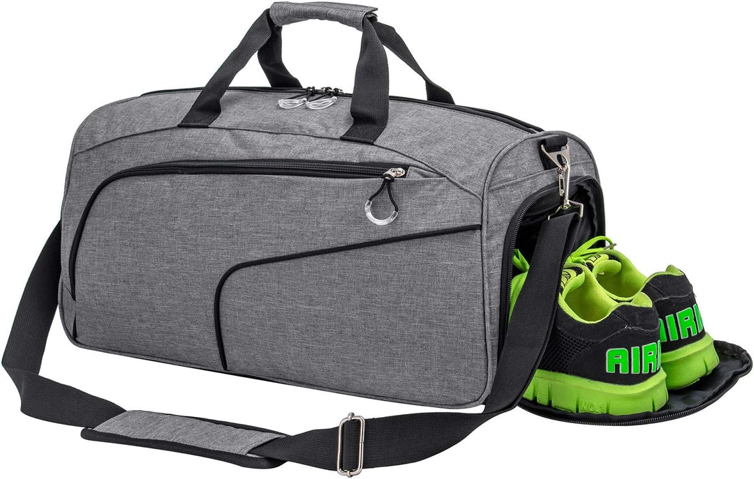 Waterproof 35L Gym Duffel with Shoe Compartment & Wet Pocket – Unisex Sports & Travel Bag