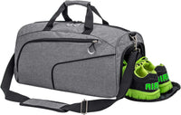 Waterproof 35L Gym Duffel with Shoe Compartment & Wet Pocket – Unisex Sports & Travel Bag