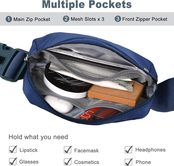 Lightweight Mini Crossbody Waist Bag with Adjustable Strap – Unisex Everyday Pack (1+1 FREE)