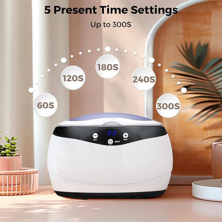 Ultrasonic Jewellery Cleaner 650ml with Watch Holder – ShineMate