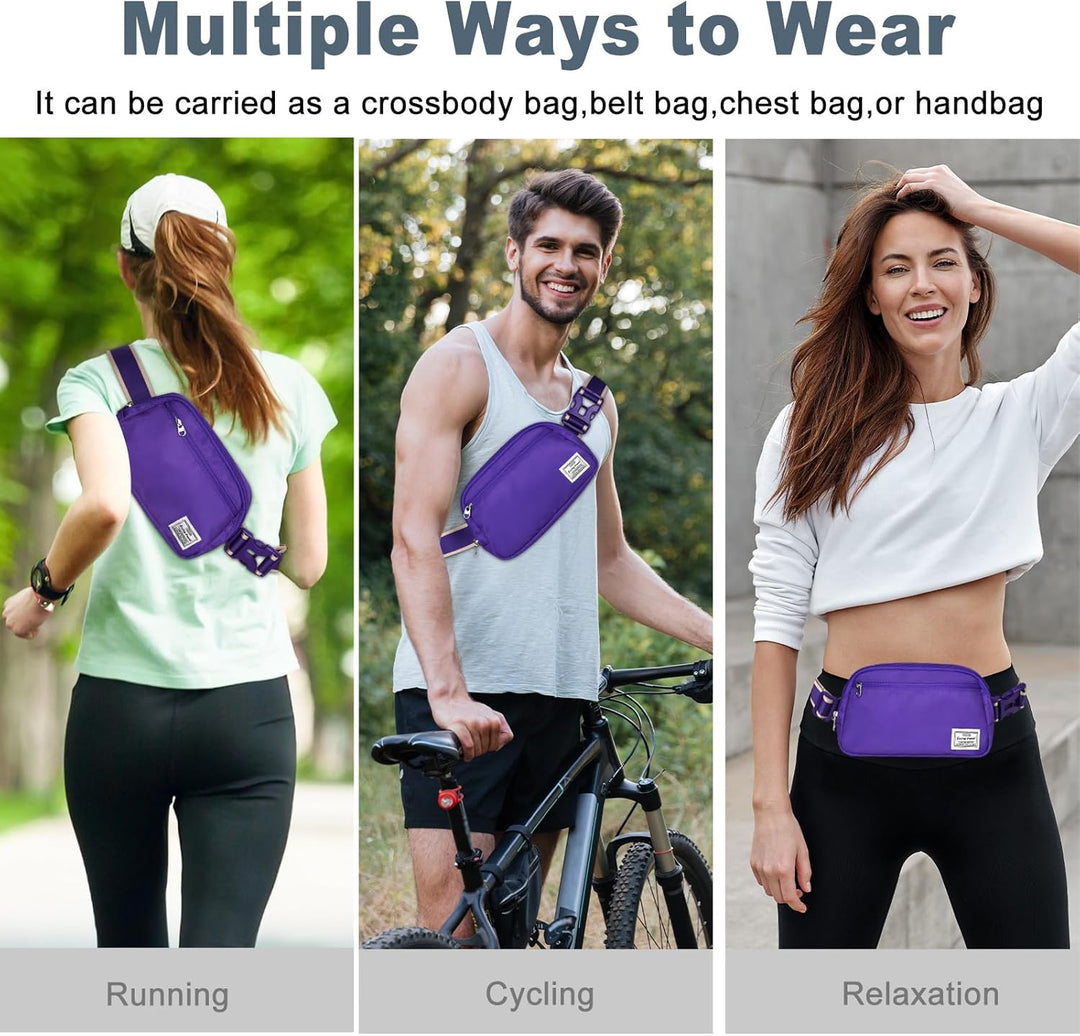 Lightweight Mini Crossbody Waist Bag with Adjustable Strap – Unisex Everyday Pack (1+1 FREE)