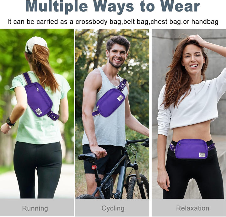 Lightweight Mini Crossbody Waist Bag with Adjustable Strap – Unisex Everyday Pack (1+1 FREE)