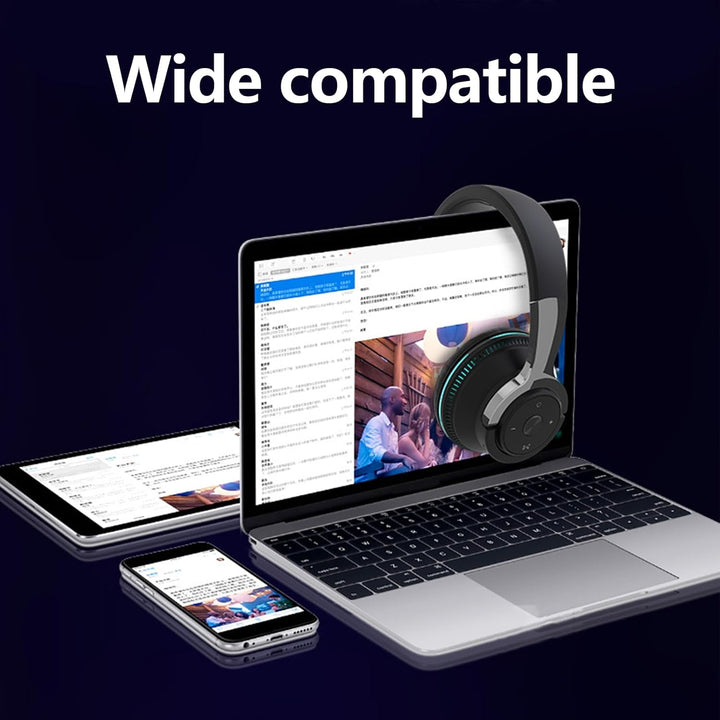 Foldable Wireless Headset with RGB Lights – Sonvix (1+1 FREE)