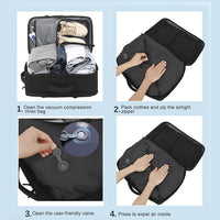 Expandable Vacuum Travel Backpack 56–75L with Pump – Dravion