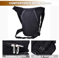Tactical Motorcycle Leg Bag with Waterproof EVA Shell & Expandable Storage