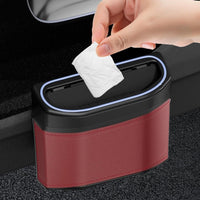 Smell-Proof Car Trash Can with Touch Light – Lurevo