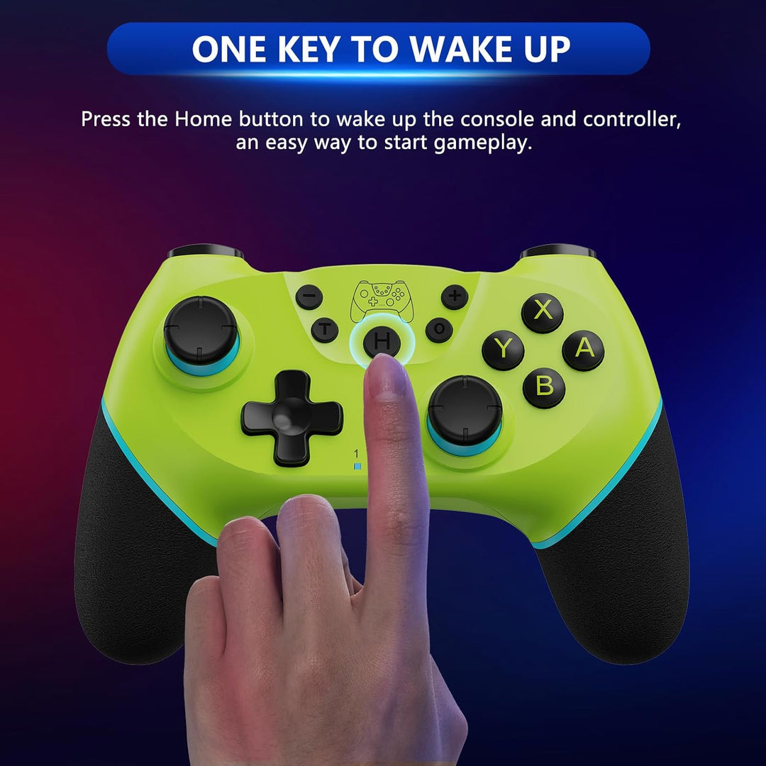 Wireless Switch Controller with Hall Effect Joysticks and Turbo Function – Nexora