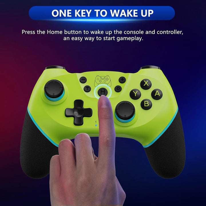 Wireless Switch Controller with Hall Effect Joysticks and Turbo Function – Nexora