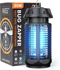 Electric Bug Zapper with 20W UV Light and 4200V Grid, IPX4 Waterproof – Zeytra
